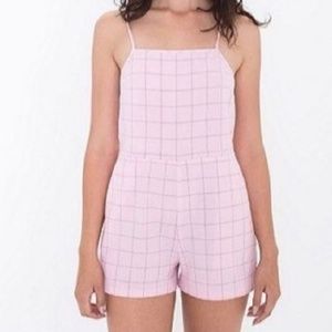 American Apparel pink romper